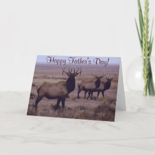 E19 Bull Elk Double Drop Tines Card