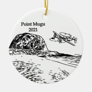 E2 Point Mugu Rock Ornament