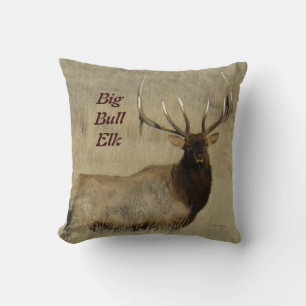 E30 Bull Elk Big Bull Cushion