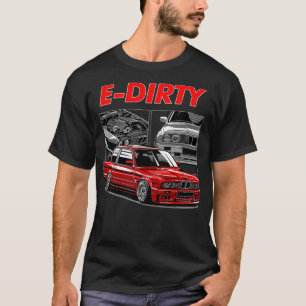 E30 Stanced Turbo Euro Car T-Shirt