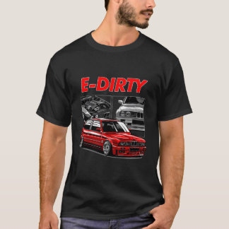 E30 Stanced Turbo Euro Car T-Shirt