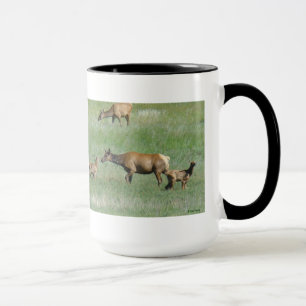 E3 Cow Elk and Calves Mug