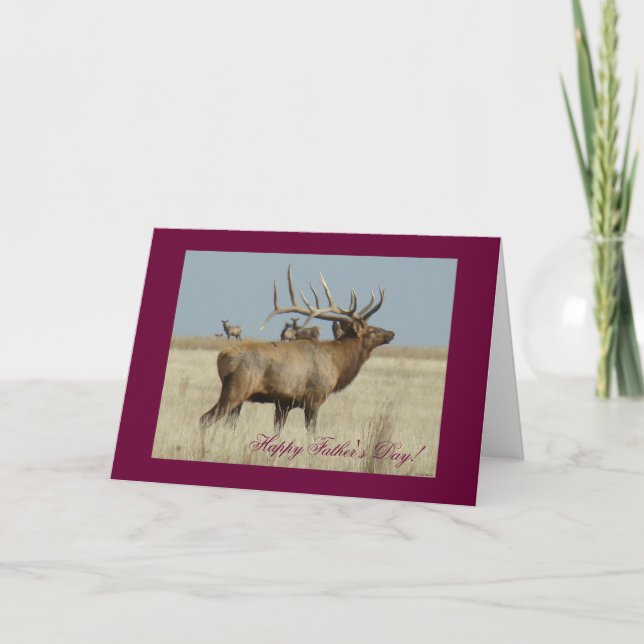 E4 Bull Elk Huge Bull Card (Front)