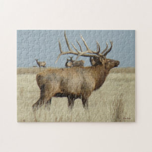 E4 Bull Elk Jigsaw Puzzle