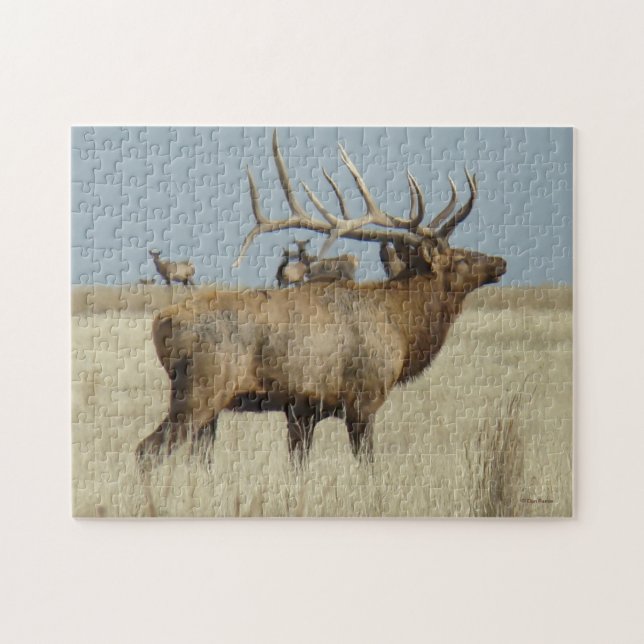 E4 Bull Elk Jigsaw Puzzle (Horizontal)