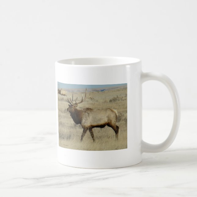 E55 Bull Elk Big Bull Coffee Mug (Right)