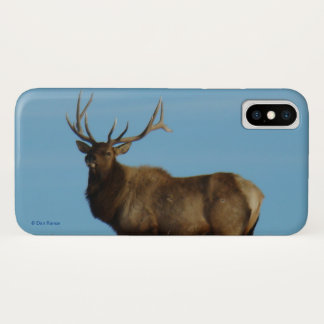 E62 Bull Elk Sky Lined iPhone X Case