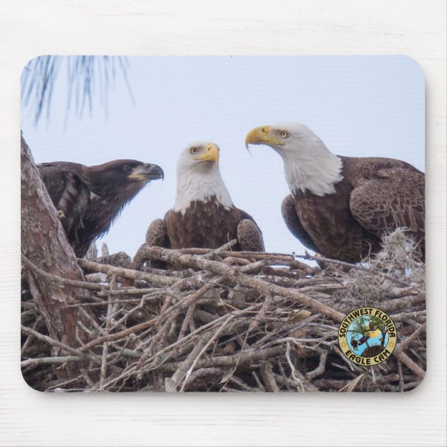 E9 & Family Mouse Pad - Simple Design (Front)