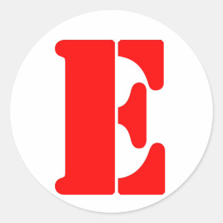 E_2 CLASSIC ROUND STICKER