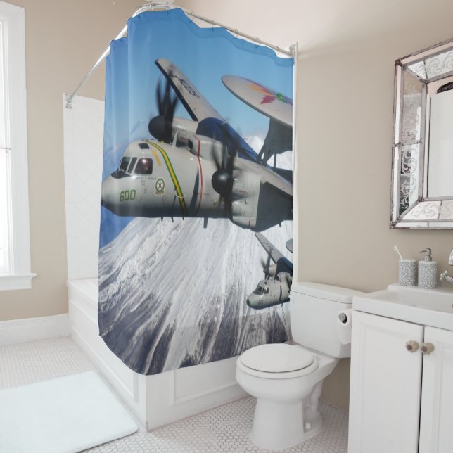 e-2 hawkeye shower curtain (In Situ)
