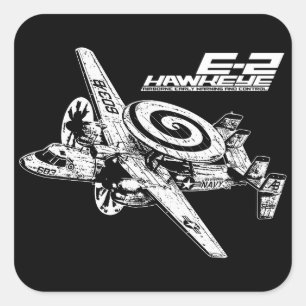 E-2 Hawkeye Square Sticker