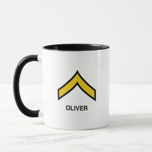 E-2 Private US Army Rank Mug