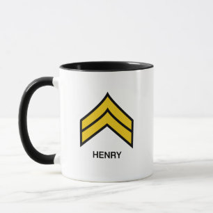 E-4 Corporal US Army Rank Mug