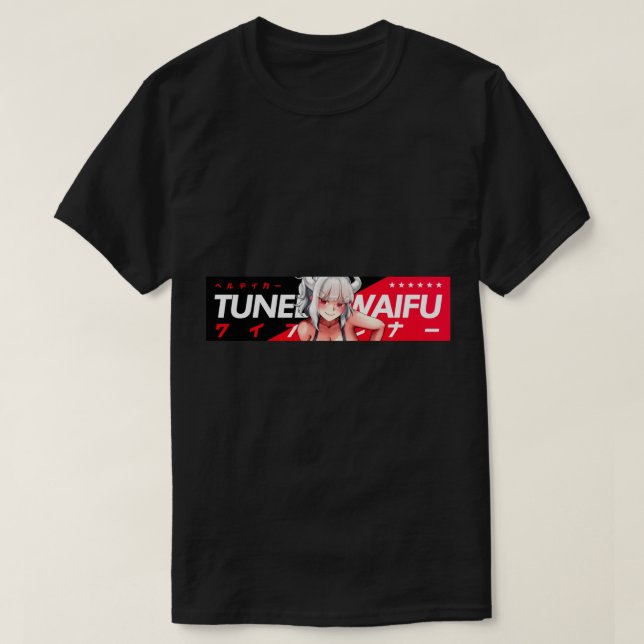 E:\AnhgocUpZZ\Lucifer  Helltaker Tuned Waifu V01 . T-Shirt (Design Front)
