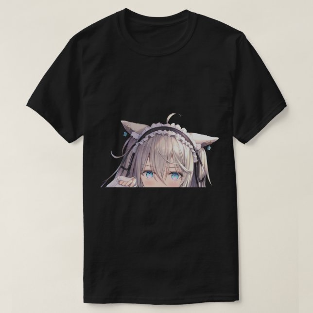 E:\AnhgocUpZZ\Neko maid peeker - Cinnamon girl pee T-Shirt (Design Front)
