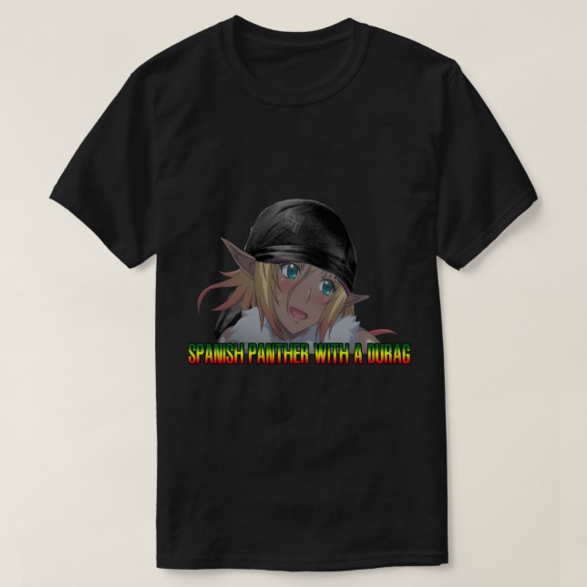 E:\AnhgocUpZZ\Spanish Panther With A Durag .png T-Shirt (Design Front)