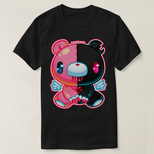 E:\AnhgocUpZZ\Splitted Gloomy Bear .png T-Shirt (Design Front)