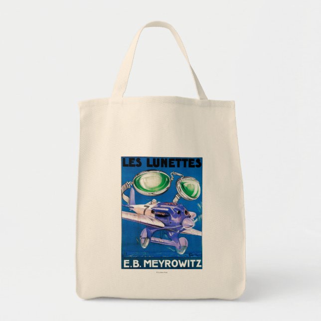 E.B. Meyrowitz Flying Goggles Advertisement Tote Bag (Front)