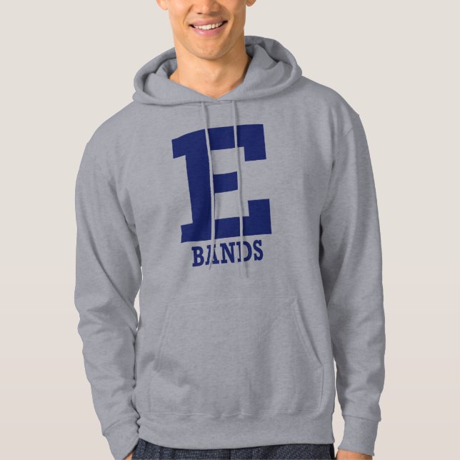 E-Bands Mens/Womens Grey  Hoodie (Front)