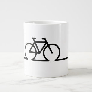 E bicycle charging point loader symbol. Acculader Large Coffee Mug