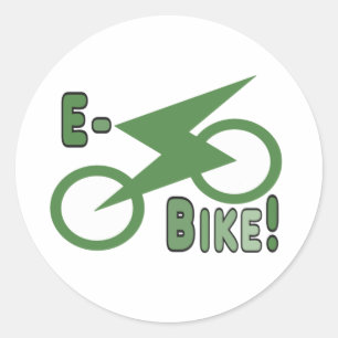 E-Bike! Classic Round Sticker
