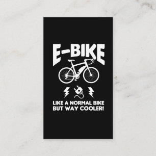 E-Bike Cycling Electric Bicycle biking Business Card