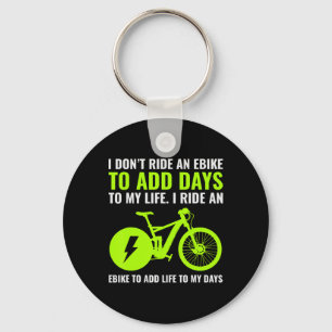 E-bike Electric-bike E-cyclist Bicycling Rider Bic Key Ring