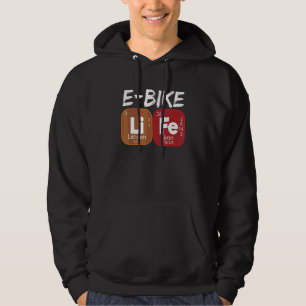 E Bike Life Periodic Table Electric Power Bikes Hoodie