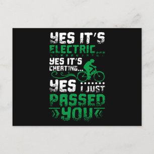 E-Bike Passed You Postcard