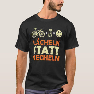 E Bike Saying Smile Instead Of Panting Ebike Bicy T-Shirt