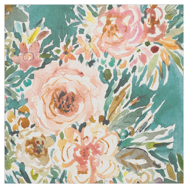 E-BULLIENCE Lush Floral Fabric (Swatch)