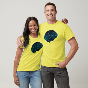 e Celebrate Neurodiversity Blue Brain T-shirt