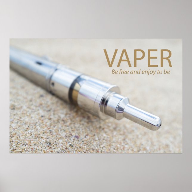 E-cig and vaping poster (Front)