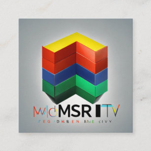 E-commerce Business Developer Square Business Card