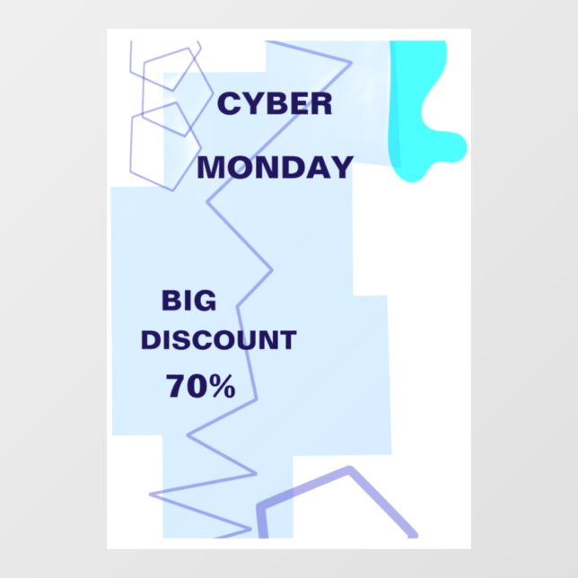 E-commerce Cyber Monday Deal Window Cling (Sheet)