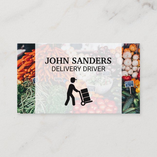 E commerce | Delivery Farmers Market Business Card (Front)