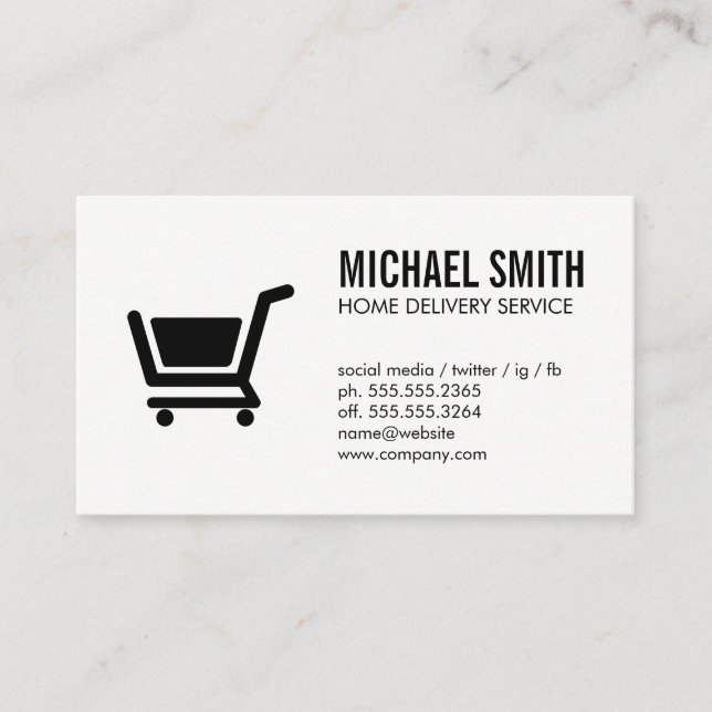 E-commerce / Monogram Business Card (Front)