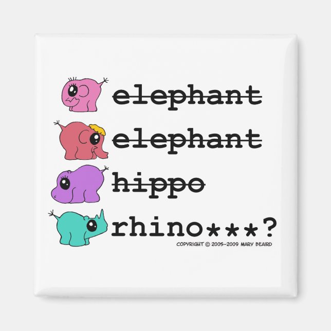 e.e.h.r...? logo magnet (Front)