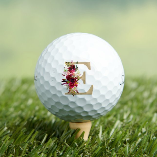 E Floral Golf Balls (Insitu Tee)