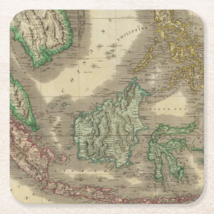 E India Islands Square Paper Coaster