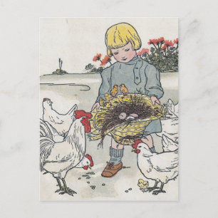 E is an egg postcard