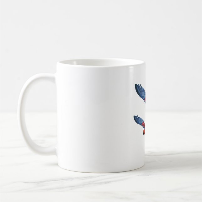 E is for Eclectus Parrot  Coffee Mug (Left)