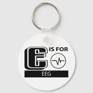 E Is For EEG Key Ring