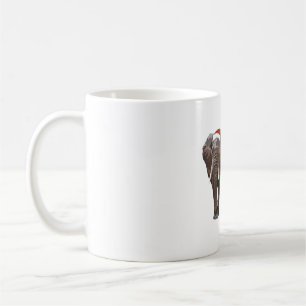 E is for Elephant Christmas Coffee Mug