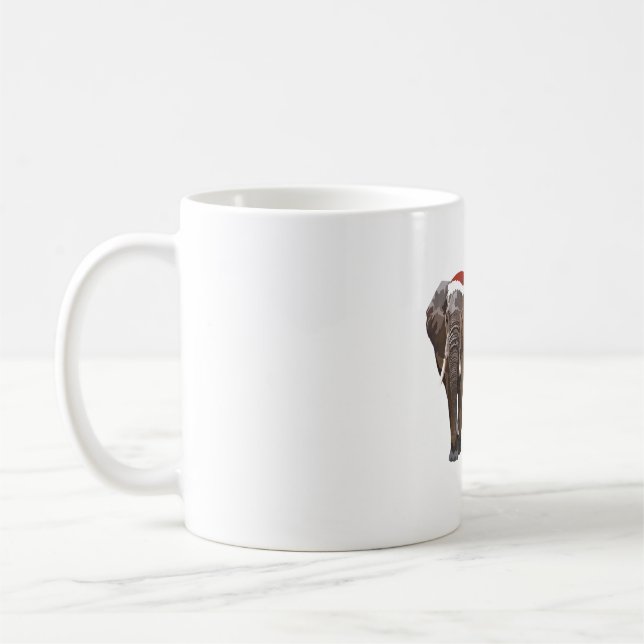 E is for Elephant Christmas   Coffee Mug (Left)
