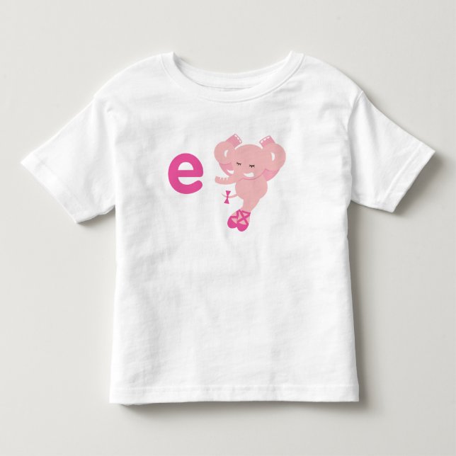 E is for Ellie Elephant T-shirt (Front)