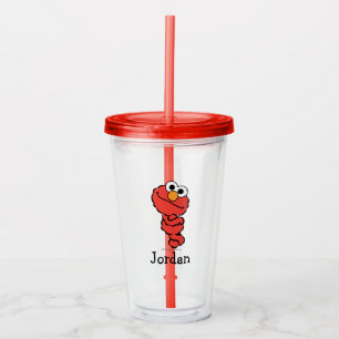 E is for Elmo Add Your Name Acrylic Tumbler