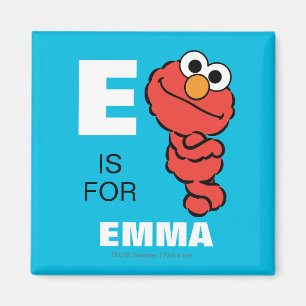 E is for Elmo Add Your Name Magnet