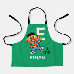E is for Ernie   Add Your Name Apron