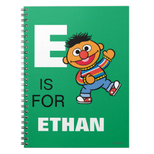 E is for Ernie   Add Your Name Notebook